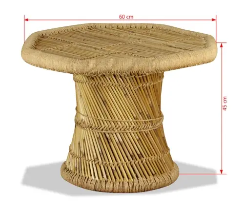 Kafijas Galdiņš, Astoņstūra Forma, 60X60X45 Cm, Bambuss Vidaxl Kafijas Galdiņš, Astoņstūra Forma, 60X60X45 Cm, Bambuss Vidaxl