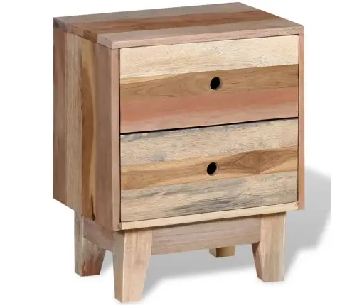 Naktsskapītis No Pārstrādāta Koka Vidaxl