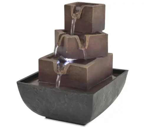 Telpu Strūklaka Ar Led Gaismām, Polirezīns Vidaxl