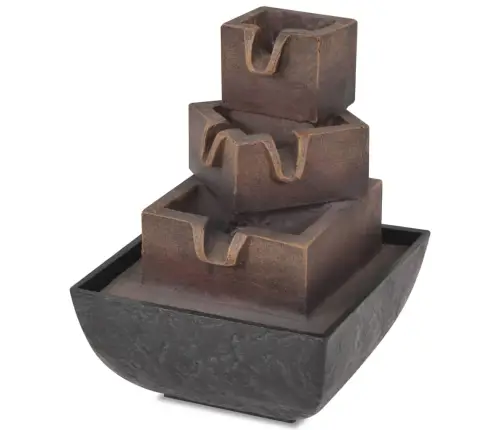 Telpu Strūklaka Ar Led Gaismām, Polirezīns Vidaxl