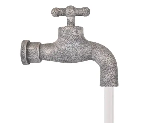 Ūdens Strūklaka Ar Ūdenskrānu Un Spaiņiem, Polirezīns Vidaxl