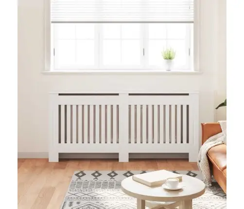 Radiatora Pārsegs, Balts Mdf, 172 Cm Vidaxl