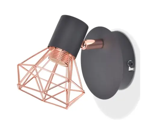 Sieninės Lemputės, 2Vnt., E14, Juoda Ir Vario Spalva