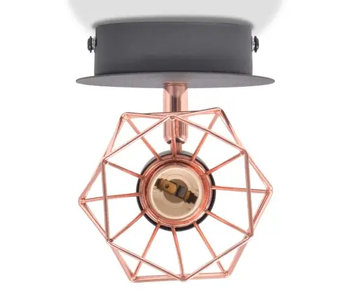 Sieninės Lemputės, 2Vnt., E14, Juoda Ir Vario Spalva