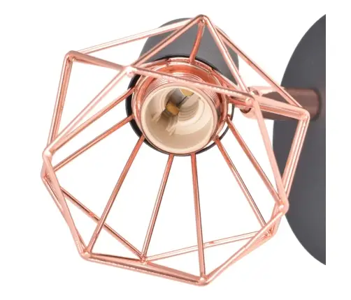 Sieninės Lemputės, 2Vnt., E14, Juoda Ir Vario Spalva