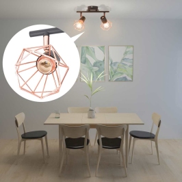 Griestu Lampa Ar 2 Led Kvēlspuldzēm, 8 W Vidaxl