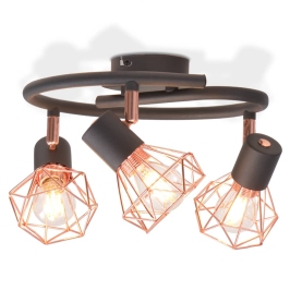 Griestu Lampa Ar 3 Led Kvēlspuldzēm, 12 W Vidaxl