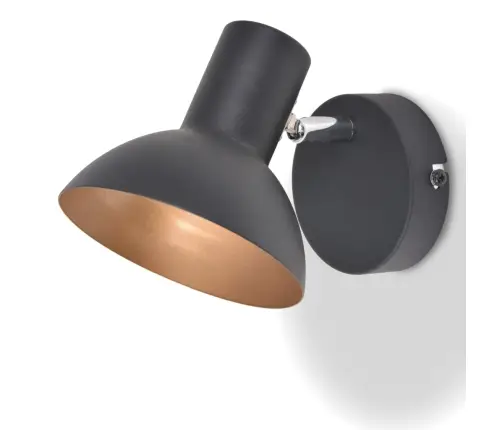 Lubiniai Šviestuvai Su 2 E27 Lemp., 2Vnt., Juoda Ir Auksinė