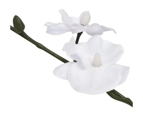 Mākslīgā Orhideja Ar Podiņu, 30 Cm, Balta Vidaxl