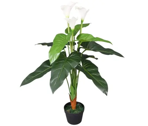 Kunsttaim Kalla Potiga 85 cm Valge