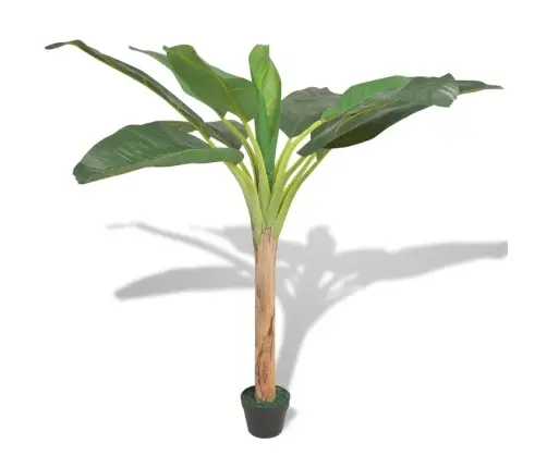 Dirbtinis Bananmedis Su Vazonu, 150 cm Žalias
