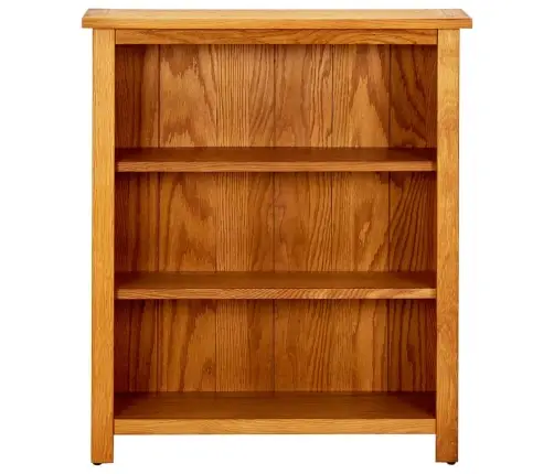 Grāmatu Skapis, 3 Plaukti, 70X22,5X82 Cm, Ozola Masīvkoks Vidaxl