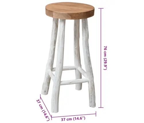 Baro Taburetė, Tikmedžio Medienos Masyvas