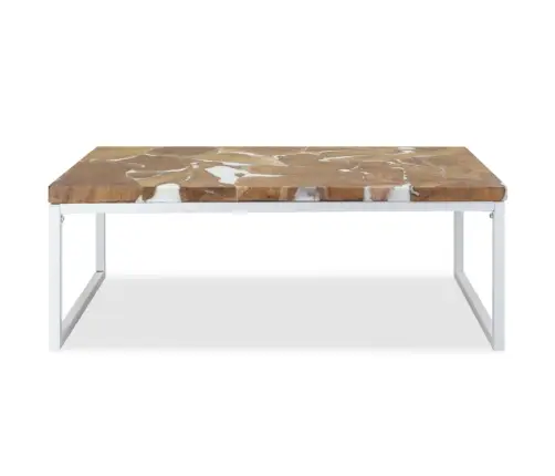 Kohvilaud Tugevast Tiigipuidust Ja Vaigust 110 X 60 X 40 Cm Kohvilaud Tugevast Tiigipuidust Ja Vaigust 110 X 60 X 40 Cm