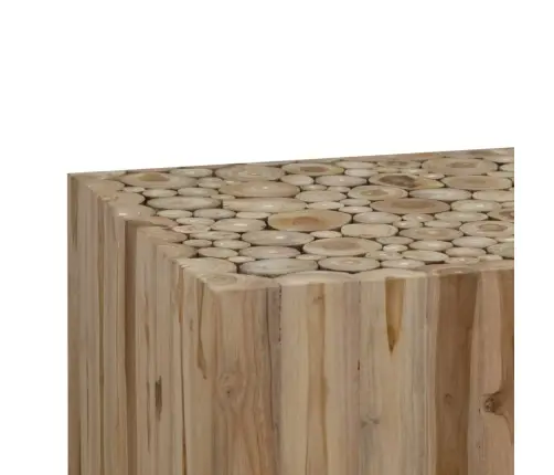 Kafijas Galdiņš, Dabīgs Tīkkoks, 50X50X35 Cm Vidaxl