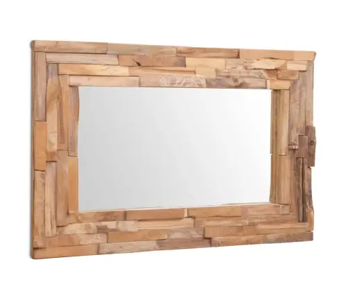 Dekoratiivpeegel, Tiikpuust, 90 X 60 cm Kandiline Dekoratiivpeegel, Tiikpuust, 90 X 60 cm Kandiline