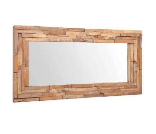 Dekoratiivpeegel, Tiikpuust, 120 X 60 cm Kandiline