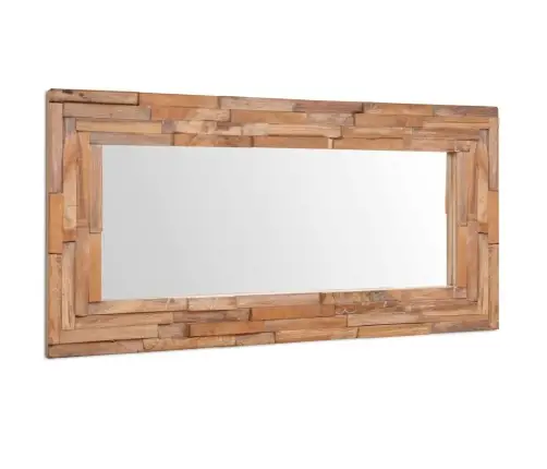 Dekoratiivpeegel, Tiikpuust, 120 X 60 cm Kandiline