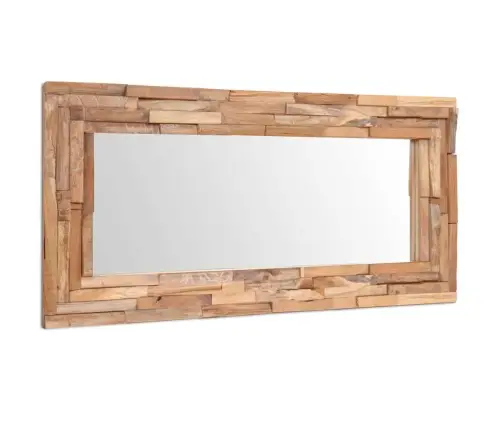Dekoratiivpeegel, Tiikpuust, 120 X 60 cm Kandiline