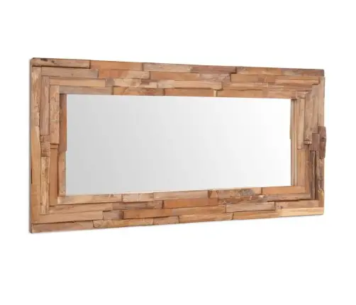 Dekoratiivpeegel, Tiikpuust, 120 X 60 cm Kandiline