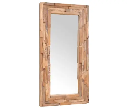 Dekoratiivpeegel, Tiikpuust, 120 X 60 cm Kandiline