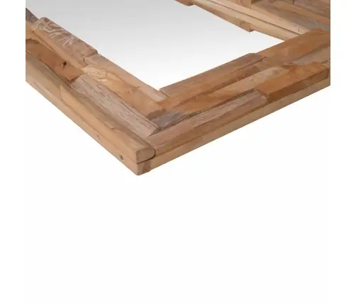 Dekoratiivpeegel, Tiikpuust, 120 X 60 cm Kandiline