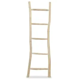 Dvieļu Turētājs, 5 Šķērskoki, 45X150 Cm, Dabīgā Krāsā, Tīkkoks Vidaxl