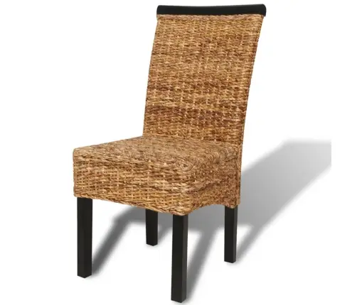 Virtuves Krēsli, 4 Gab., Abaka Un Mango Masīvkoks Vidaxl