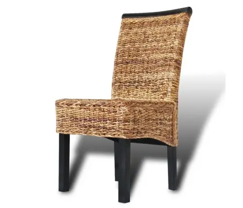 Virtuves Krēsli, 6 Gab., Abaka Un Mango Masīvkoks Vidaxl