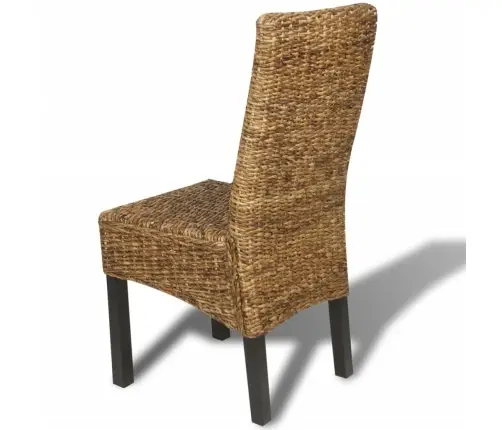 Virtuves Krēsli, 4 Gab., Abaka Un Mango Masīvkoks Vidaxl