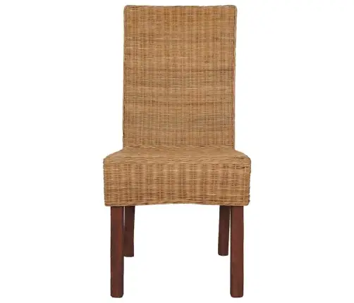 Virtuves Krēsli, 6 Gab., Brūna Dabīga Rotangpalma Vidaxl