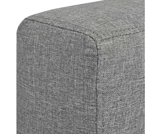Dīvāni, 3 Gab., Gaiši Pelēks Audums  Vidaxl