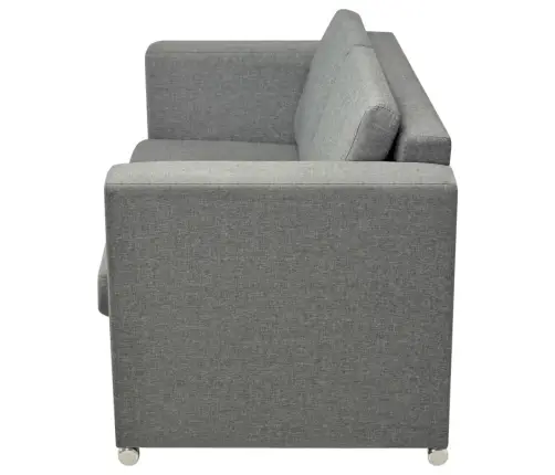 Dīvāni, 3 Gab., Gaiši Pelēks Audums  Vidaxl