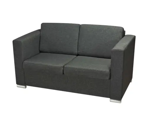 Dīvāni, 2 Gab., Tumši Pelēks Audums  Vidaxl