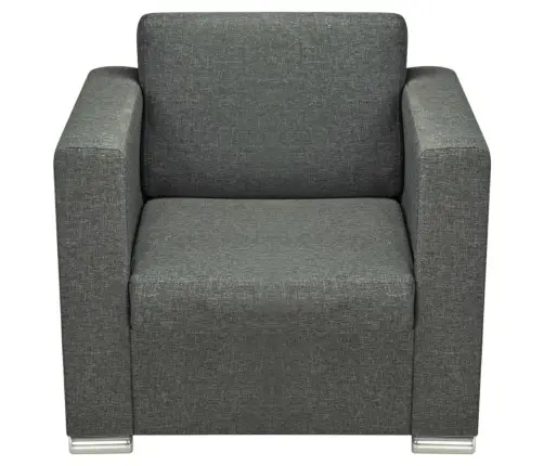 Dīvāni, 3 Gab., Tumši Pelēks Audums  Vidaxl