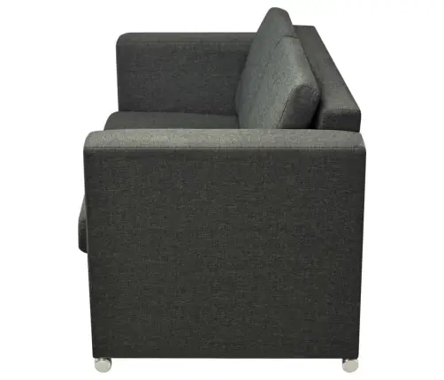 Dīvāni, 3 Gab., Tumši Pelēks Audums  Vidaxl