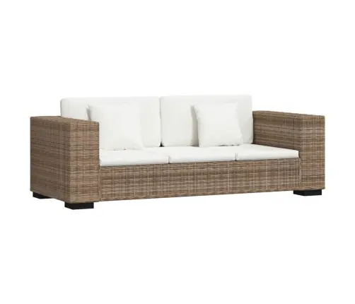 Divvietīgs Un Trīsvietīgs Dīvāns, Īsta Rotangpalma Vidaxl