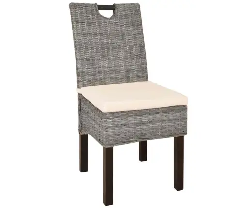 Virtuves Krēsli, 4 Gab., Kubu Rotangpalma, Mango Koks Vidaxl