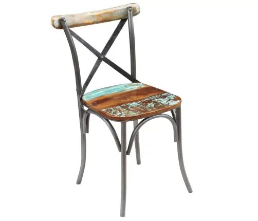 Virtuves Krēsli, 6 Gab., Pārstrādāts Masīvkoks Vidaxl