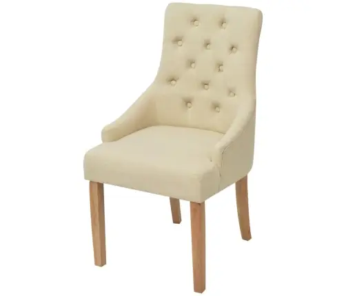 Söögitoolid 4 Tk, Kreemjasvalge, Kangast