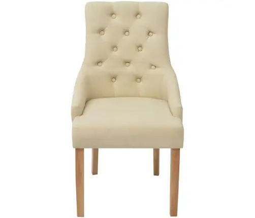 Söögitoolid 4 Tk, Kreemjasvalge, Kangast