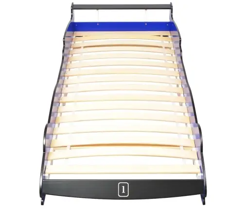 Bērnu Gulta, Sacīkšu Mašīnas Dizains, 90X200 Cm, Zila Vidaxl