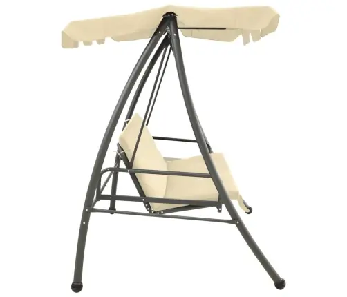 Lauko Sūpynės Su Stogeliu, Smėlio Ir Balta