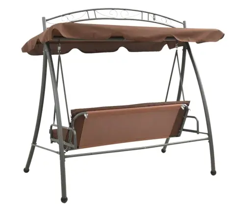 Konvertuojamos Lauko Sūpynės Su Skliautu, Kavos Spalva