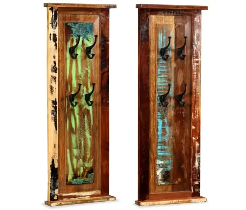 Riidenagid 2 Tk, Taastatud Puidust, 38 X 100 Cm