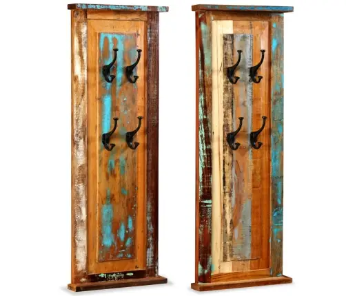 Riidenagid 2 Tk, Taastatud Puidust, 38 X 100 Cm