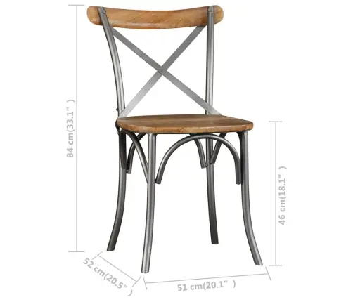 Virtuves Krēsli, 2 Gab., Mango Masīvkoks Vidaxl Virtuves Krēsli, 2 Gab., Mango Masīvkoks Vidaxl