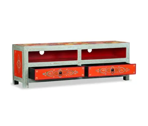 Tv Skapītis, Mango Masīvkoks, Apgleznots Vidaxl