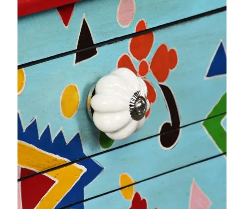 Konsolinis Staliukas, Mango Med., Mėl., Dažytas Rankomis Konsolinis Staliukas, Mango Med., Mėl., Dažytas Rankomis