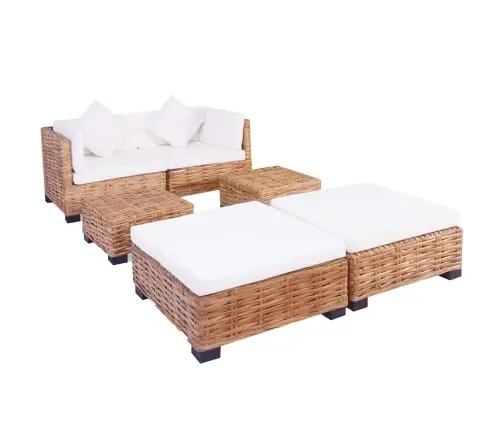 Dīvānu Komplekts, 16 Daļas, Dabīga Rotangpalma Vidaxl